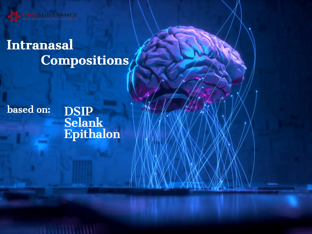 Intranasal composition for the therapy of anxiety, for sleep normalization, regeneration and immunity enhancement. DSIP, Selank, Epithalon